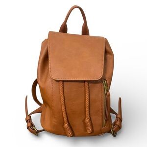 Universal Thread Brown Cognac Camel Mini Backpack Faux Leather Target
